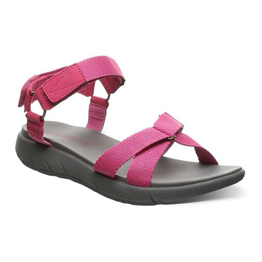 NWT Bearpaw Becca Orchid Pink Gray Strappy Sandals